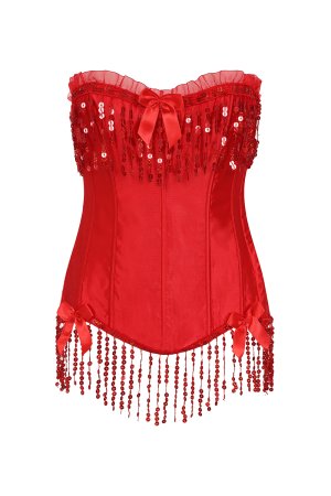 Red Sequin Corset